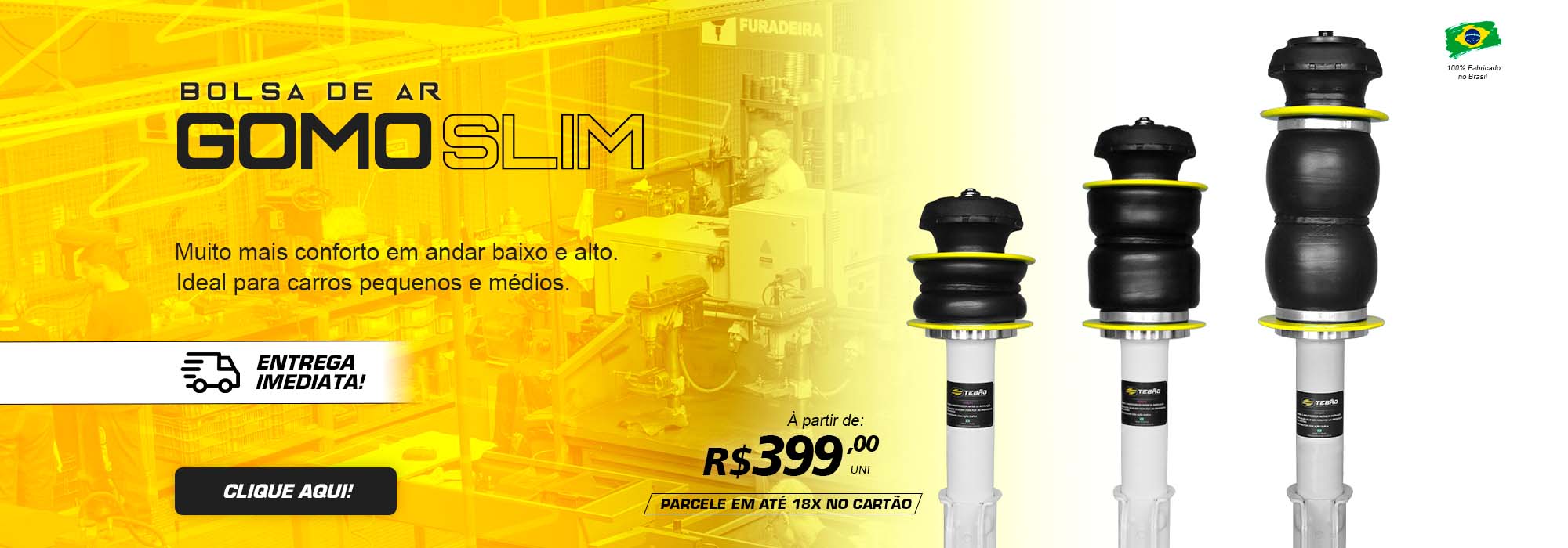 Banner Bolsa de Ar Gomo Slim